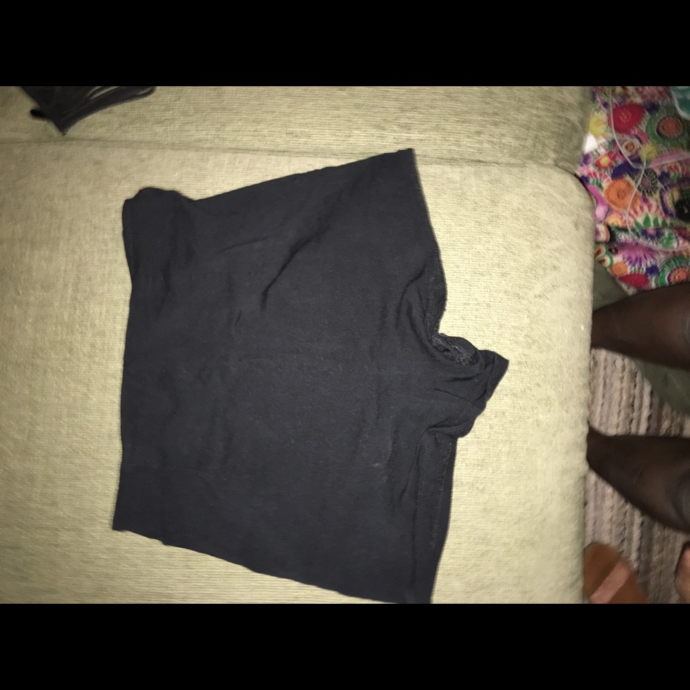 Black high waist shorts